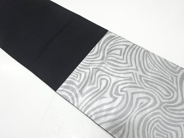  変わり木目模様織り出し　袋帯